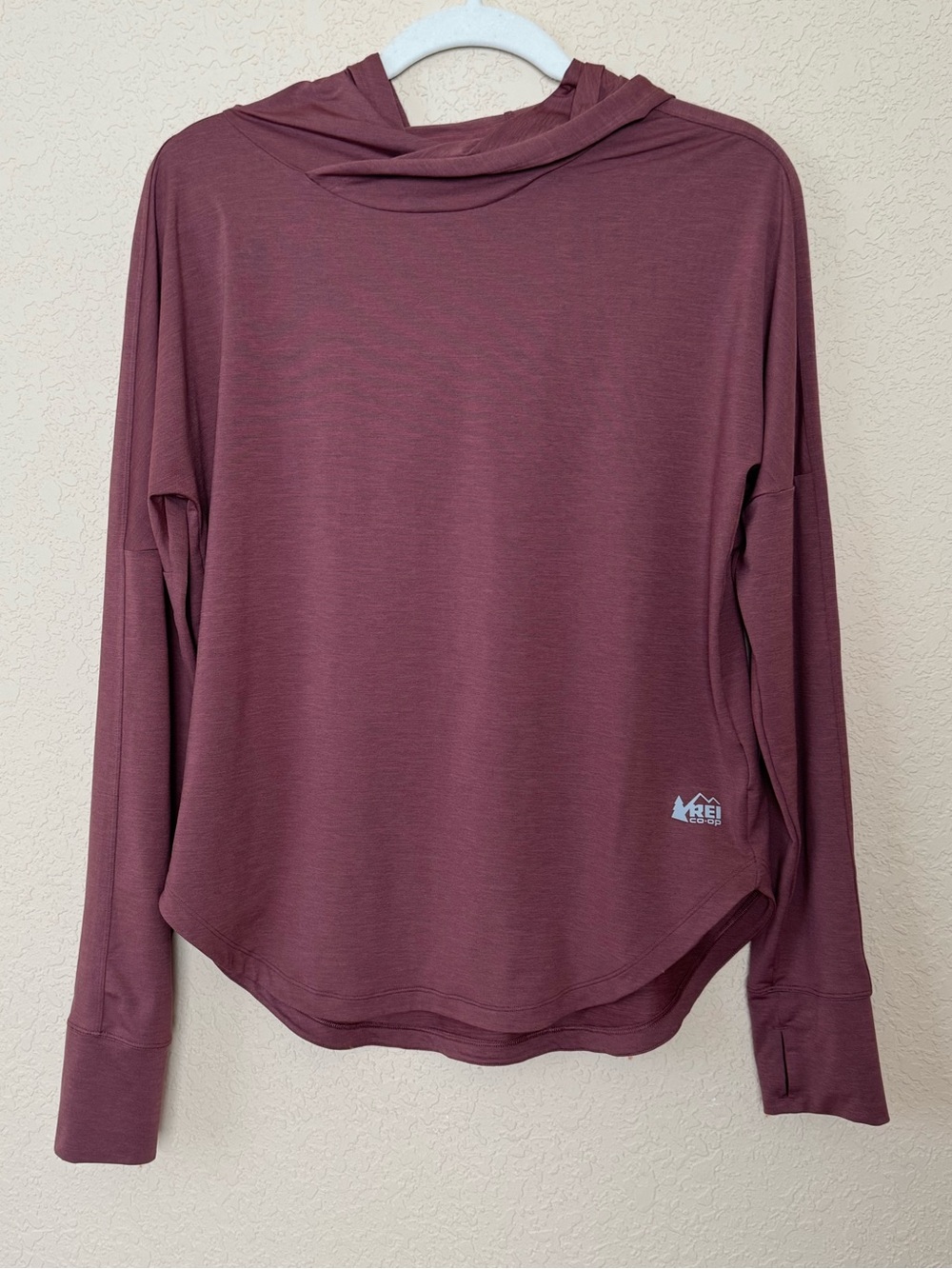 REI Co-op Sahara Shade Raisin Heather Hoodie, Size M